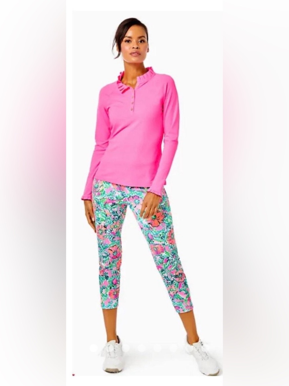 Lilly Pulitzer Luxletic Corso Crop size 4 EUC